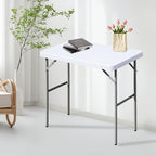 Folding Table 2.7ft Rectangular All-Occasion Plastic Folding Event Table - Image 6
