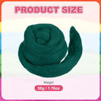 MECCANIXITY Wool Roving Yarn Soft Felting Wool 50g/1.76oz Pure Chunky Roving - Image 2