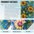 Window UV Protection Privacy Film:Non-Adhesive Static Cling Decorative Window - Image 4