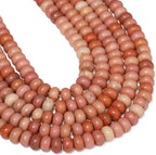 Songxi 5x8mm Natural Matte Red Rhodonite Stone Rondelle Beads, Gemstone - Image 8