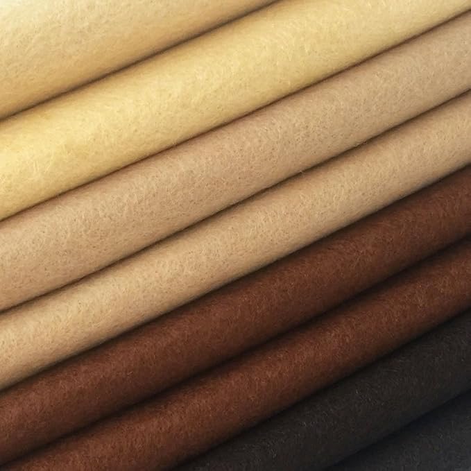 4pcs Thick 1.4mm Soft Felt Fabric Sheet Assorted Color Felt Pack DIY Craft - Image 3