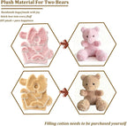 10 Inch Memory Bear Quilting Templates & Sewing Patterns - Image 2