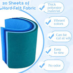 NEBURORA 20 Pcs 2mm Thick Stiff Felt Sheets - Image 3
