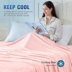 KMUSET Cooling Blanket Queen Size, Double Sided Summer Cooling Blankets - Image 5