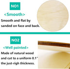 Wood Rounds for Crafts 10 Inch - Image 5