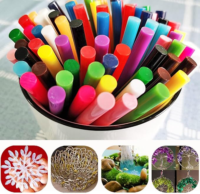 Ewparts 14-Color Hot Glue Sticks, school projects, home decor, and holiday - Image 4