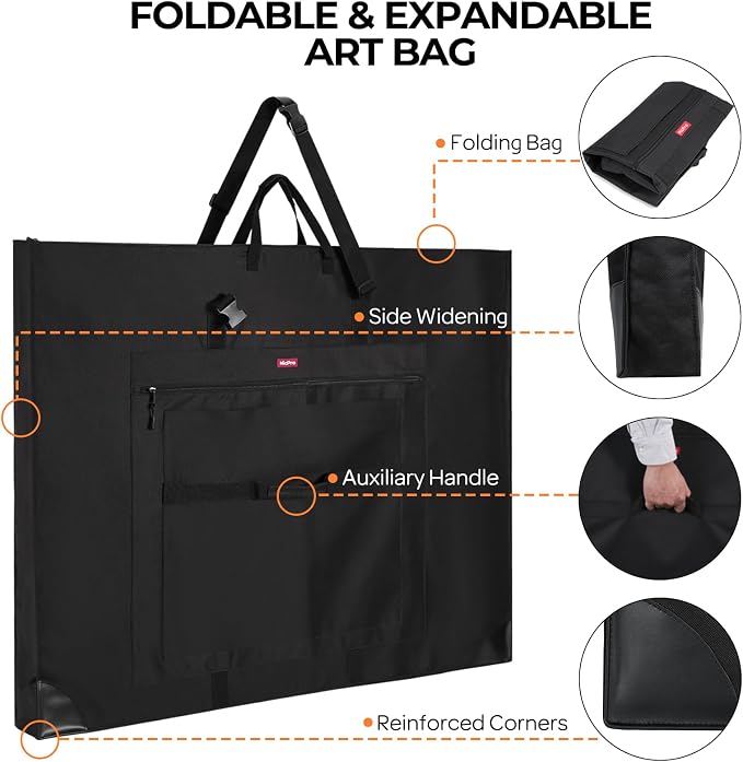 Nicpro Wide Gusset Art Portfolio Case 32 x 42”, Large Tote Bag - Image 3
