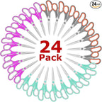 iBayam 24-Pack 8" Heavy Duty Scissors in Bulk, Ultra-Sharp, Comfort Grip | by iBayamDirect