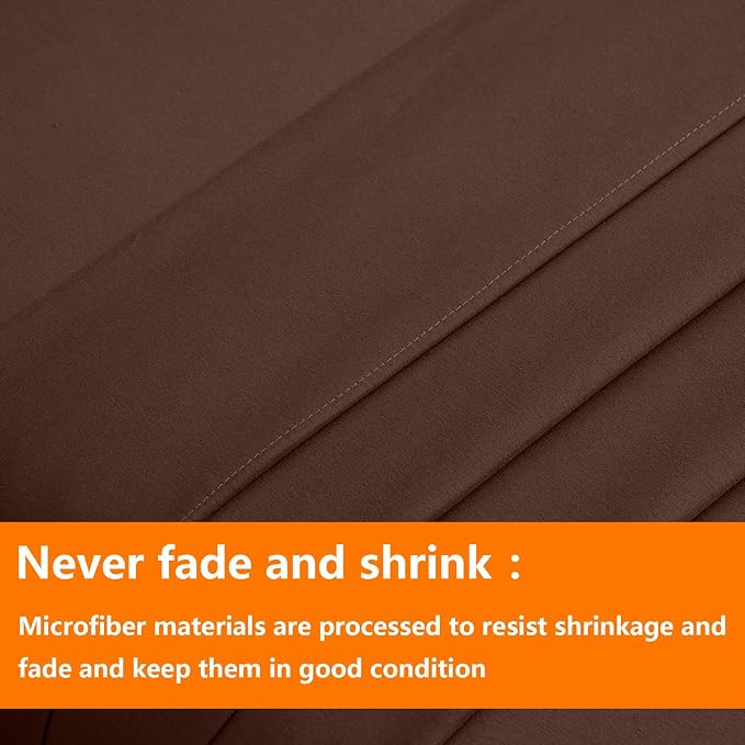 TAIMIT Brown Twin Size Comforter Set - Image 7