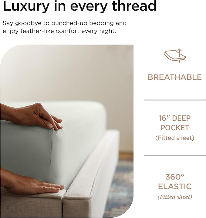 Threadmill Luxury 800 Thread Count 100% Cotton Sheets - Image 5