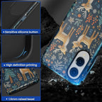 Case for Samsung Galaxy S25 Edge Case, Cute Christmas Reindeer Design Hybrid - Image 4