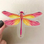 50Pcs Dragonfly Stickers for Scrapbooking, PET Transparent Decorative Stickers - Image 3