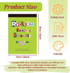Letter Stickers Book-Scrapbook Supplies | 1500Pcs Vintage Ransom Alphabet - Image 5
