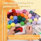 SOCNITC 45 Colors Needle Felting Kits - Image 6