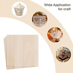 Balsa Wood Sheet, Basswood Sheets 12X12X1/16 Inch, Unfinished Wood Boards Blanks - Image 6