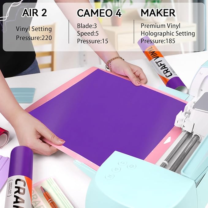 WRAPXPERT Purple Vinyl Permanent, Matte Adhesive Vinyl Roll - Image 3