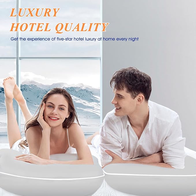 MZOIMZO Bed Pillows for Sleeping- King Size, Cooling Hotel Quality - Image 5