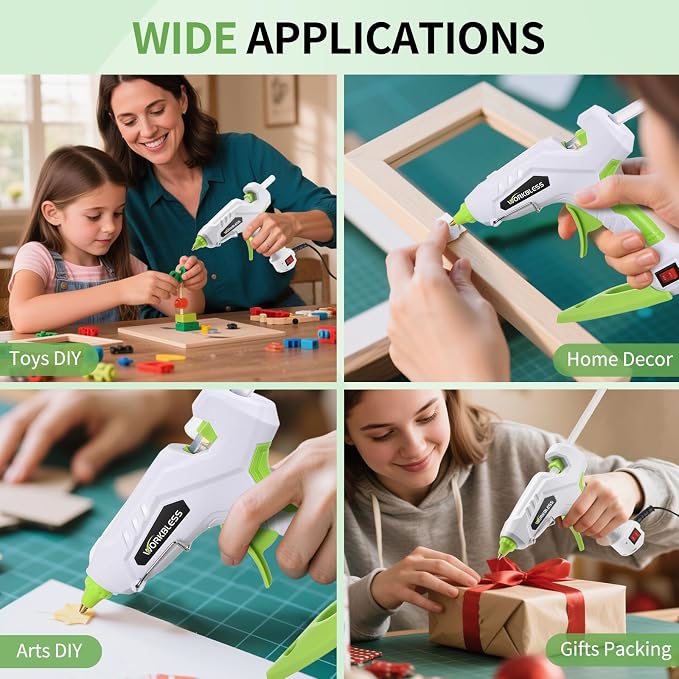 Full Size Hot Glue Gun 60W/100W Dual Power W/ 20PCS Sticks, Home Repair - Image 6
