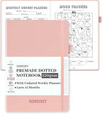 Premade Bullet Dotted Journal Notebook, Pre-made Dot Grid Journaling by SIMSIMY