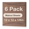 Rowood 6 Pack Walnut Plywood 1/8, 3mm Thick Unfinished Wood by RowoodAssembleArtDecorateLife