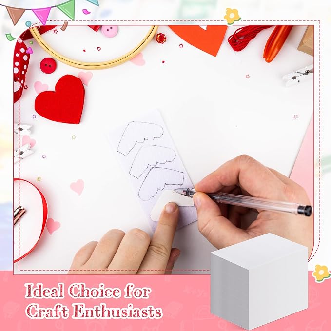 Cholemy 240 Pcs Foam Printing Plates 6 x 9 Inch Crafting White Foam Sheets - Image 6