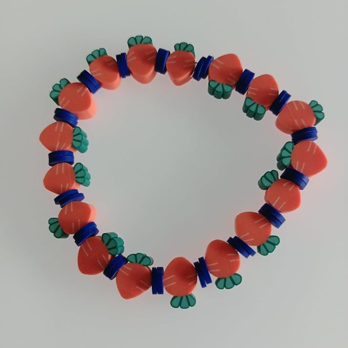 100pcs Carrot Polymer Clay 10mm Spacer Beads - Image 7