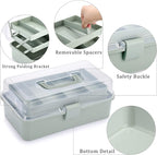 BTSKY 3-Layer Plastic Dividing Storage Box Craft Organizer and Storage - Image 5