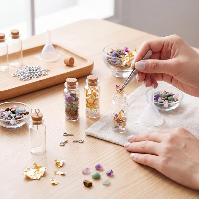 Geiserailie 45 Pcs Mini Glass Bottles - Image 7