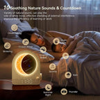 blonbar Sunrise Alarm Clocks for Bedrooms, Stepless Dimmable Moon Lamp Dual - Image 8