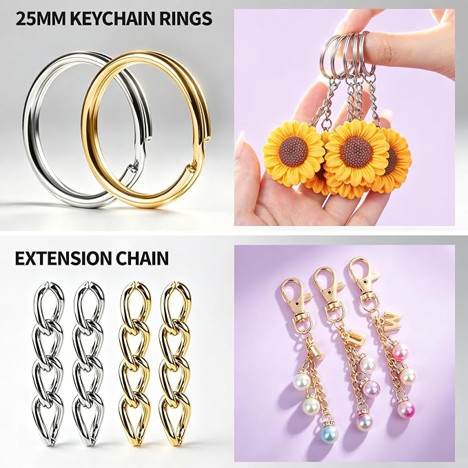 Gootaimi 1042PCS Keychain Making Kit, - Image 4