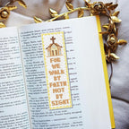 FREEBLOSS 22*8cm 6 Set Cross Stitch Bookmark Kits Plaid Biblical Themes Cross - Image 5