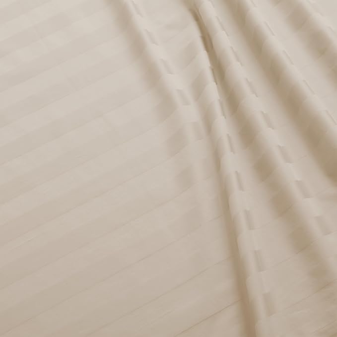 Flat Sheet Only Full Size, 400 TC 100% Egyptian Cotton Flat Sheet Striped - Image 3
