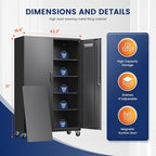 Yizosh Metal Garage Storage Cabinet - Image 3