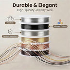 6 Rolls 24 Gauge Copper Jewelry Wire Kit Non-Tarnish - Image 4