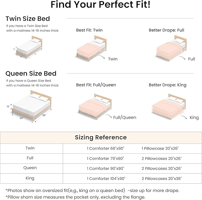 Love's cabin Pink Full Comforter Set, 3-Piece Prewashed Bed Set - Image 8