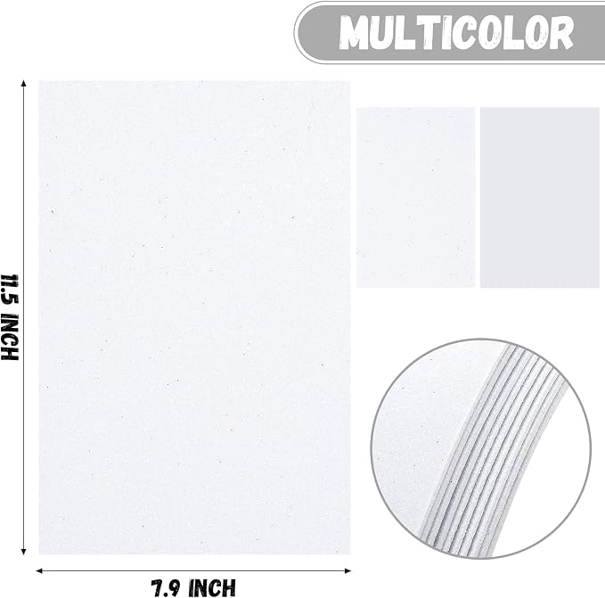 10 Pack Glitter Foam Sheets Craft 8 x 12 inch | Sparkles Foam Paper - Image 2