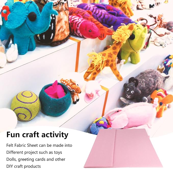 Jtnohx Color Felt, 1 Square Yard Felt Fabric, 1.4mm Thickness Flexible Craft - Image 7