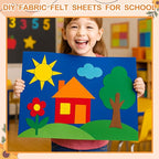 36 Rolls Felt Fabric Sheet Bulk 8"x35" 1.4mm Thick Soft Felt Sheet 36 Assorted - Image 5