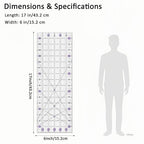 Sewing Ruler, 6“ * 17” Quilting Rulers, Acrylic Ruler, Cutting Ruler - Image 2