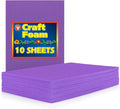 Hygloss Sheets Colorful Foam for DIY Arts & Craft, 12” x 18”, 10 Piece by HyglossProductsInc