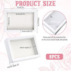 8 Pcs Shadow Box Frame, 4 x 6 Inch 3D Shadow Boxes Display Cases 1.2in Depth - Image 2