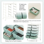 Giantex 10 Drawers Rolling Cart, Classroom Organizers, Storage Cart - Image 7