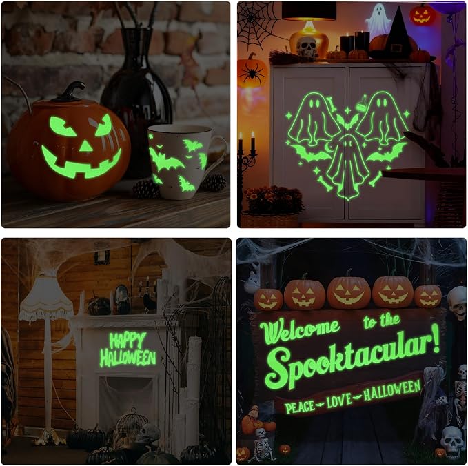 WRAPXPERT Glow in the Dark Permanent Vinyl Roll, Lime Green Glow in the Dark - Image 2