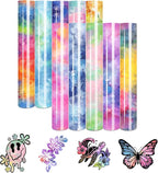 Tintnut Spring Tie Dye Heat Transfer Vinyl, PU HTV sheets, easy cut & weed - Image 2