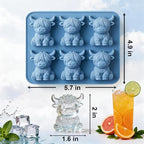 Mini Highland Cow Ice Cube Mold, Cute 3D Silicone Cow Ice Cube Tray, Reusable - Image 5