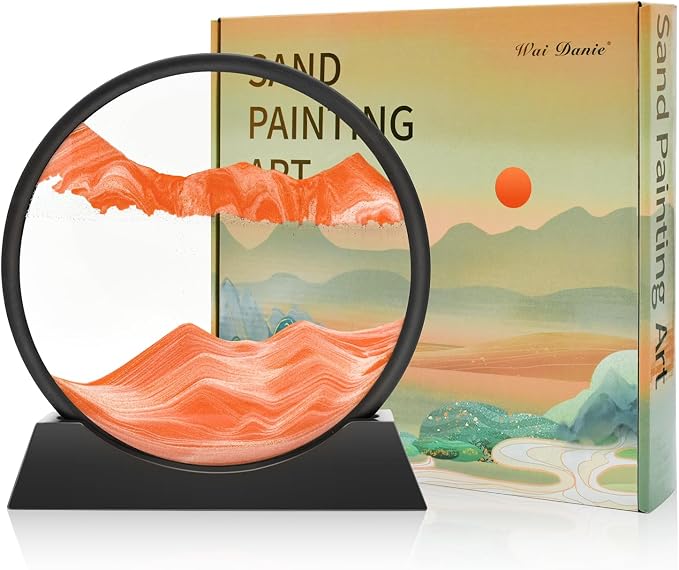 Wai Danie Moving Sand Art Picture Decor, 3D Deep Sea Sandscape Liquid Motion by WaiDanie