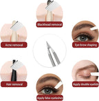 Tweezers for Women Facial Hair, Precision Slant Eyebrow Tweezers, Sharp Plucker - Image 5