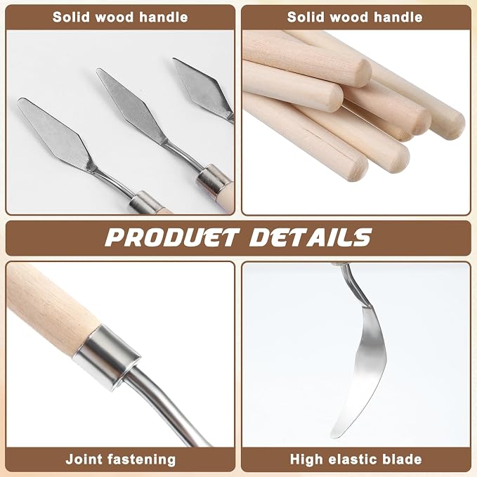15Pcs Pallet Knife for Acrylic Paint Stainless Steel Painting Knives Set | - Image 5