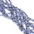 60PCS 6mm Natural Blue White Sodalite Gemstone Round Loose Beads - Image 4