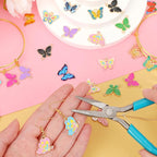 MARFOREVER 40Pcs/20 Pairs Butterfly Charms, Mixed Butterflies Charms - Image 6